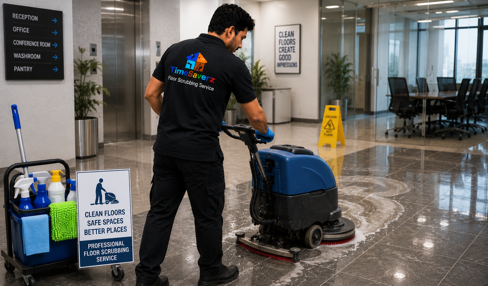 Floor Scrubbing Service in Vashi | Professional Floor Deep Cleaning & Scrubbing